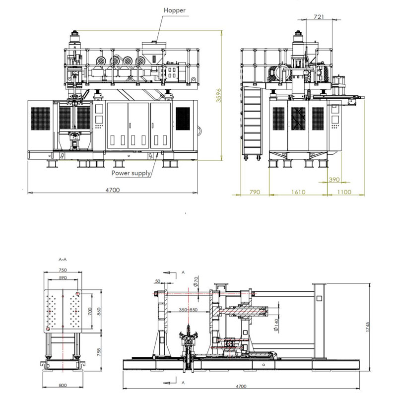 30L accumuleer blaasgladmachine